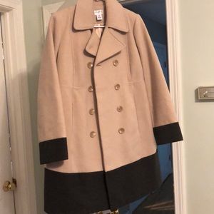 Motherhood Maternity beige and grey peacoat